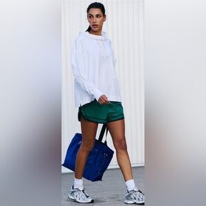 FP Movement by Free People White Oversized Hot Shot Hoodie